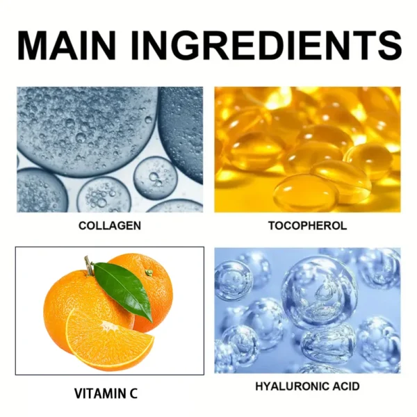 Vitamin C Facial Essence with Hyaluronic Acid - Brightening Moisturizing Repair Serum for Face Care