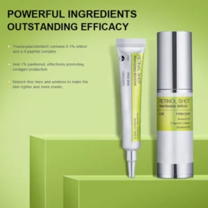 Retinol Shot Essence Smoothing Brightening Dark Spot Wrinkles Corrector Faded Fine Lines Anti-Oxidation Firming Serum Skin Care