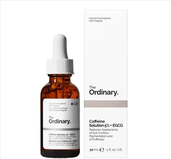 Caffeine Solution 5% + EGCG 30ml Serum Reduce Eyes Puffiness Dark Circles Promoting Under Eye Brightening